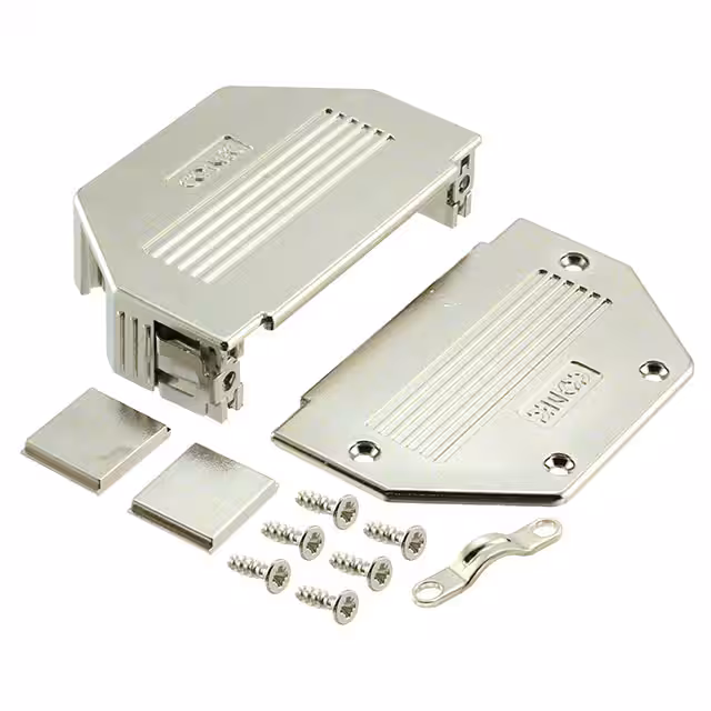 16-001790E Conec  Capots de connecteurs D-Sub en forme de D